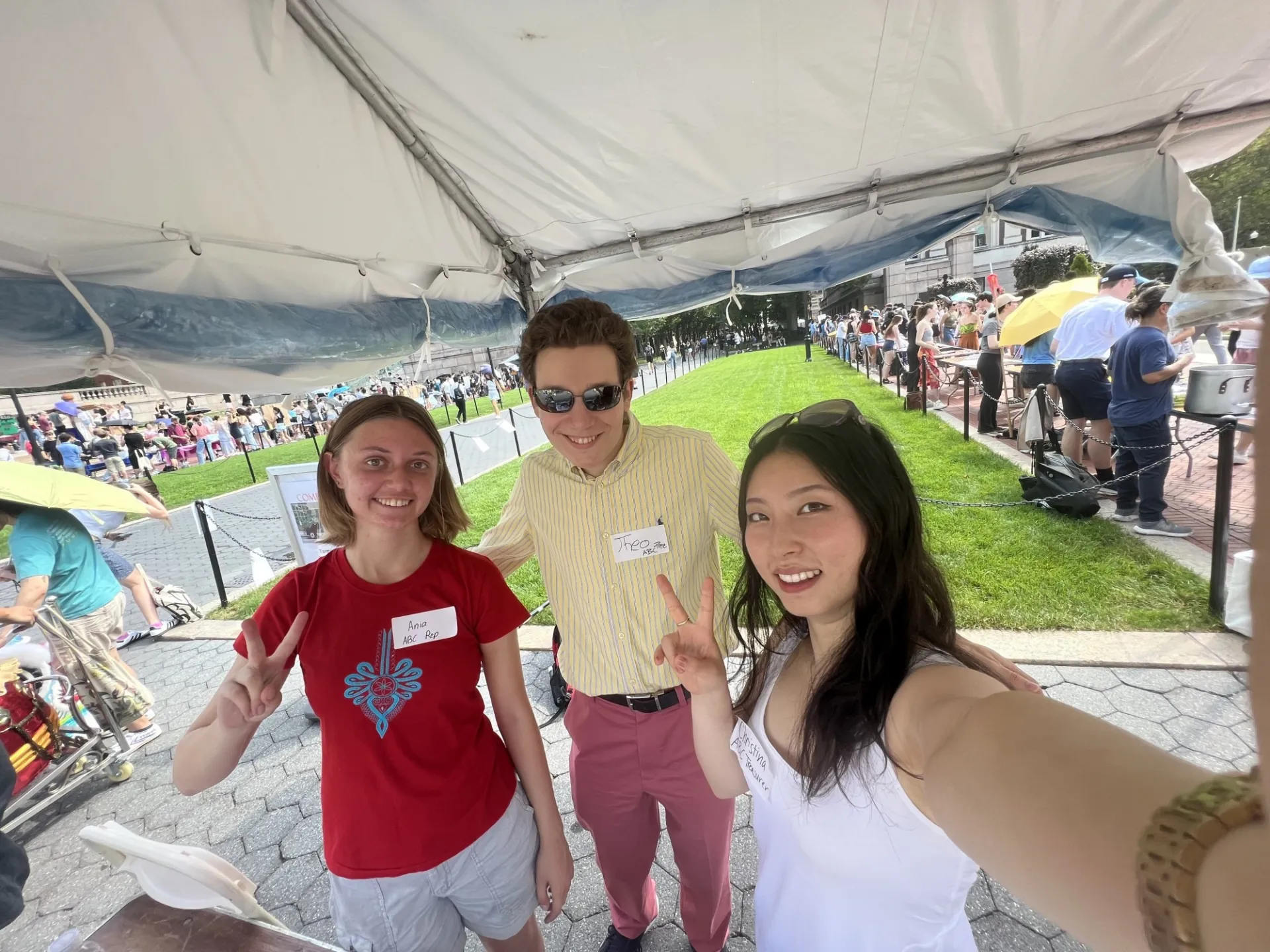 ABC representatives at the club fair